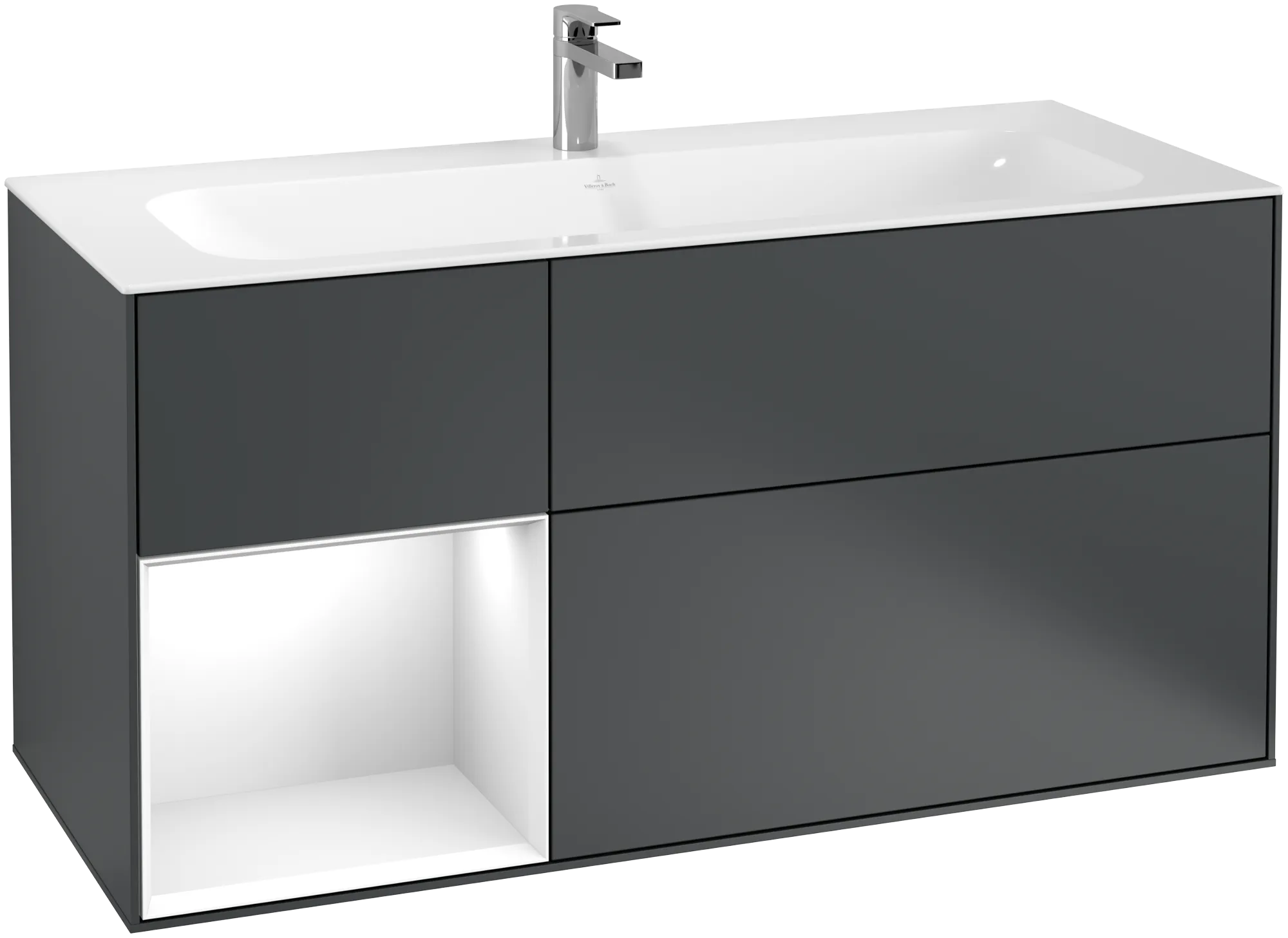 Villeroy & Boch Finion Waschbeckenunterschrank G06, Midnight Blue Matt/Lacquer, 1196x591x498mm