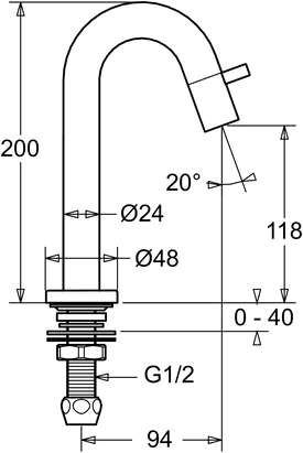 HansaNOVA Style Einhebelmischer Waschtischbatterie HansaNOVA Style 5093 Ausladung 94 mm DN15 Chrom HansaNOVA Style Einhebelmischer Waschtischbatterie HansaNOVA Style 5093 Ausladung 94 mm DN15 Chrom