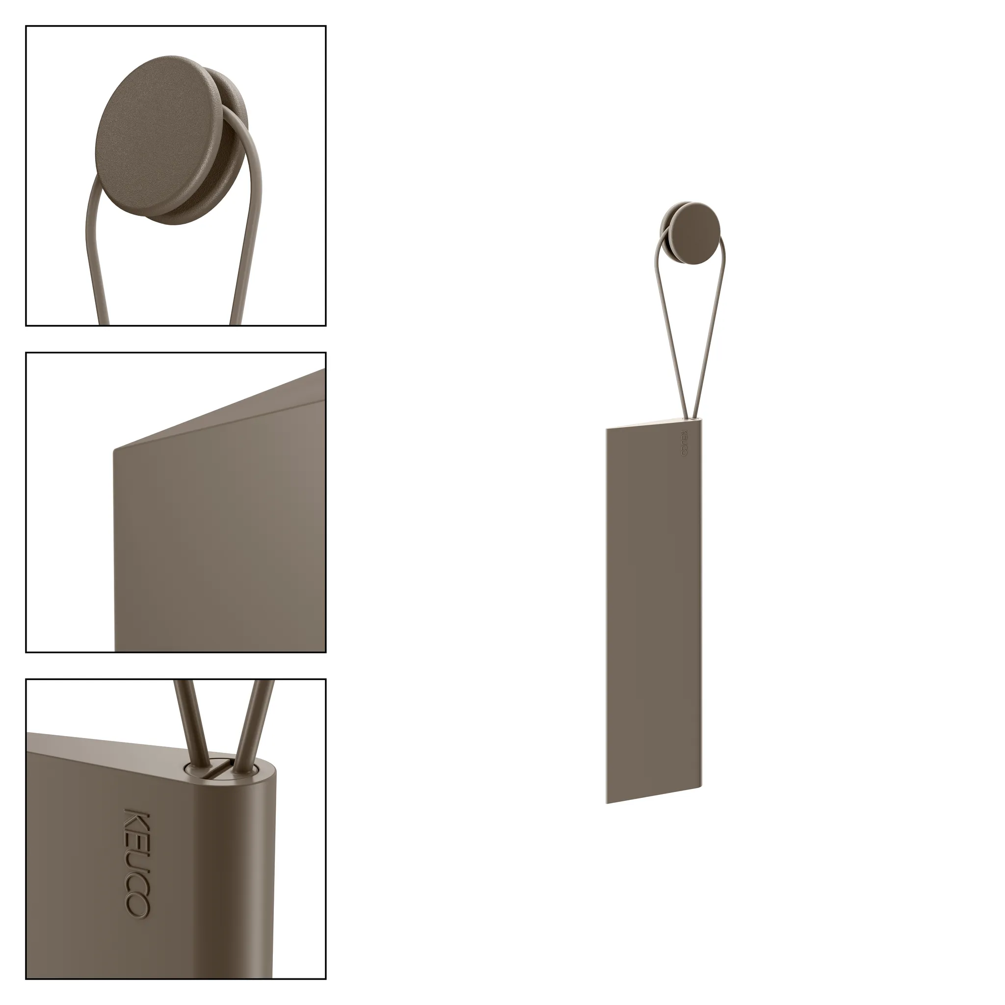 Universalartikel 04959140000 Duschabzieher mit klebbarer Wandhalterung trüffel Universalartikel 04959140000 Duschabzieher mit klebbarer Wandhalterung trüffel