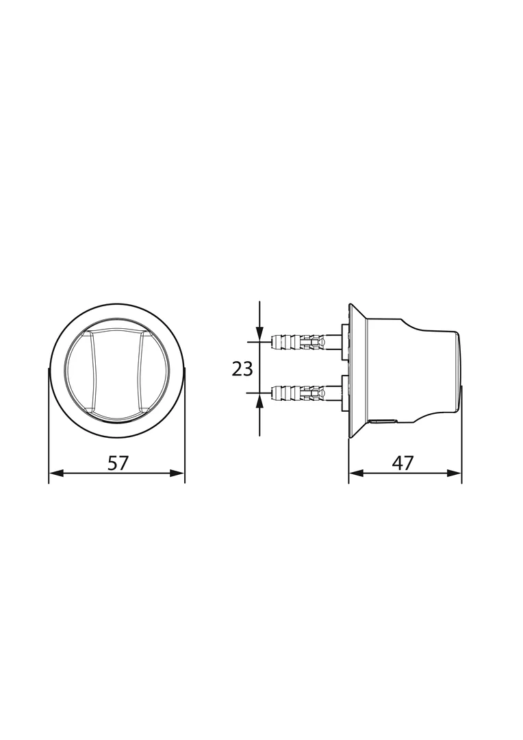 Hansa Wandhalter Hansa 0443 Chrom