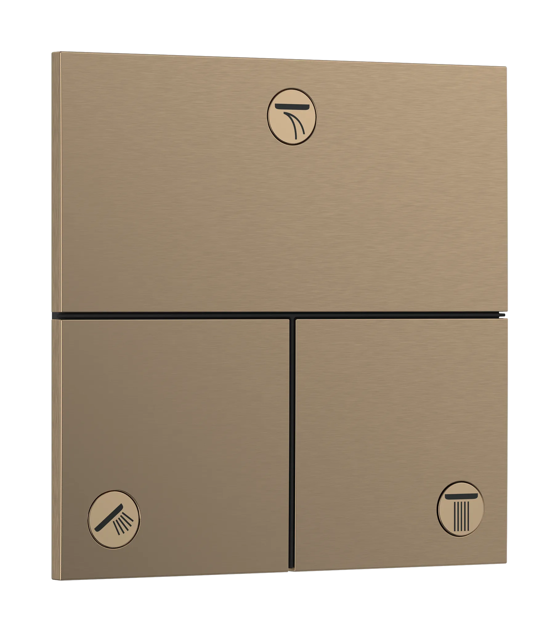 Hansgrohe ShowerSelect Comfort E Ventil Unterputz für 3 Verbraucher Brushed Bronze Hansgrohe ShowerSelect Comfort E Ventil Unterputz für 3 Verbraucher Brushed Bronze
