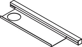 HEWI Ablage in 48,2 × 2,5 × 10,2 cm