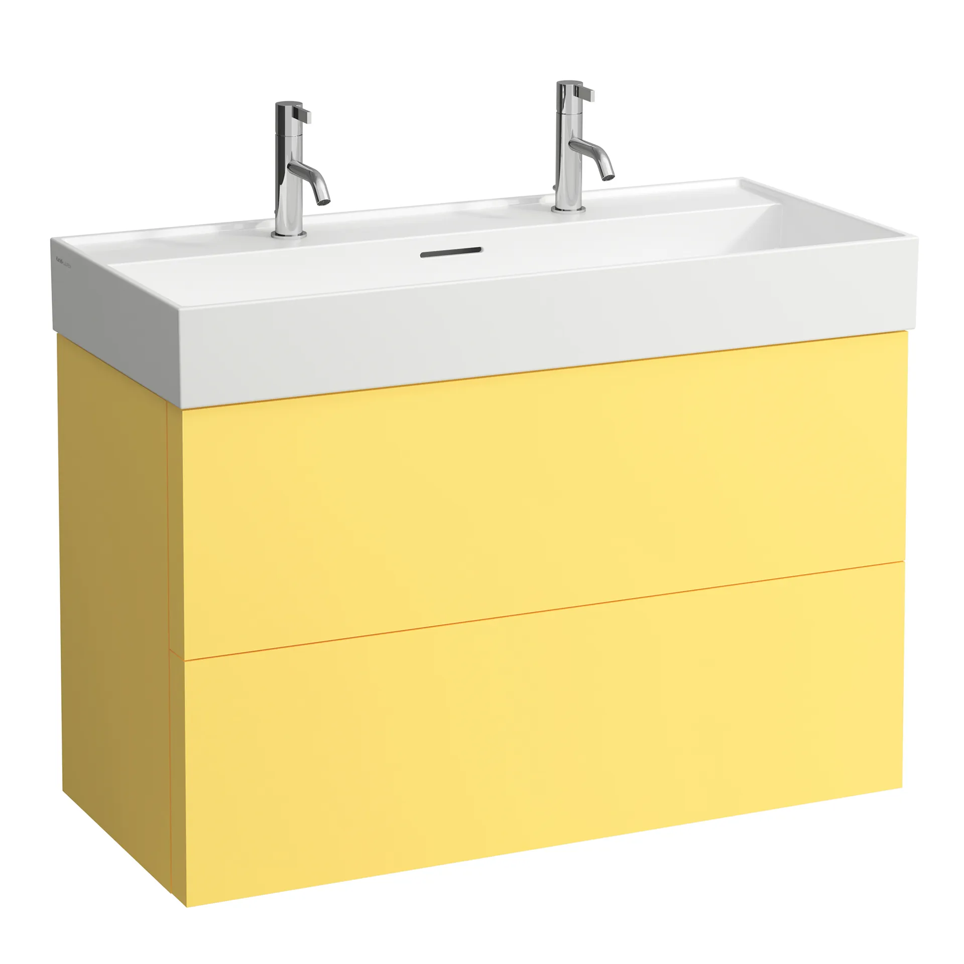 Laufen Waschtischunterbau „Kartell“ 450 × 600 × 985 mm Senfgelb Laufen Waschtischunterbau „Kartell“ 450 × 600 × 985 mm Senfgelb