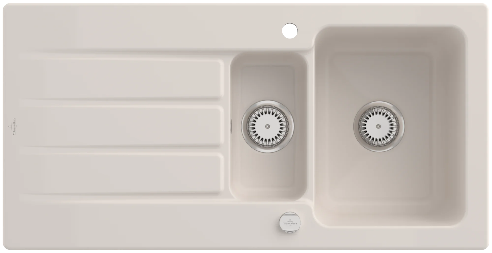 Villeroy & Boch Einbauspüle Architectura 60 XR, Crema CeramicPlus, 1000x510 mm, Höhe 220 mm, Wanneneinbaumaß 970x480 mm