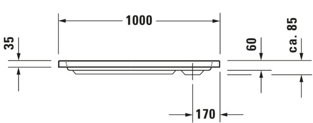 Duravit rechteck Duschwanne „D-Code“ 100 × 70 cm 