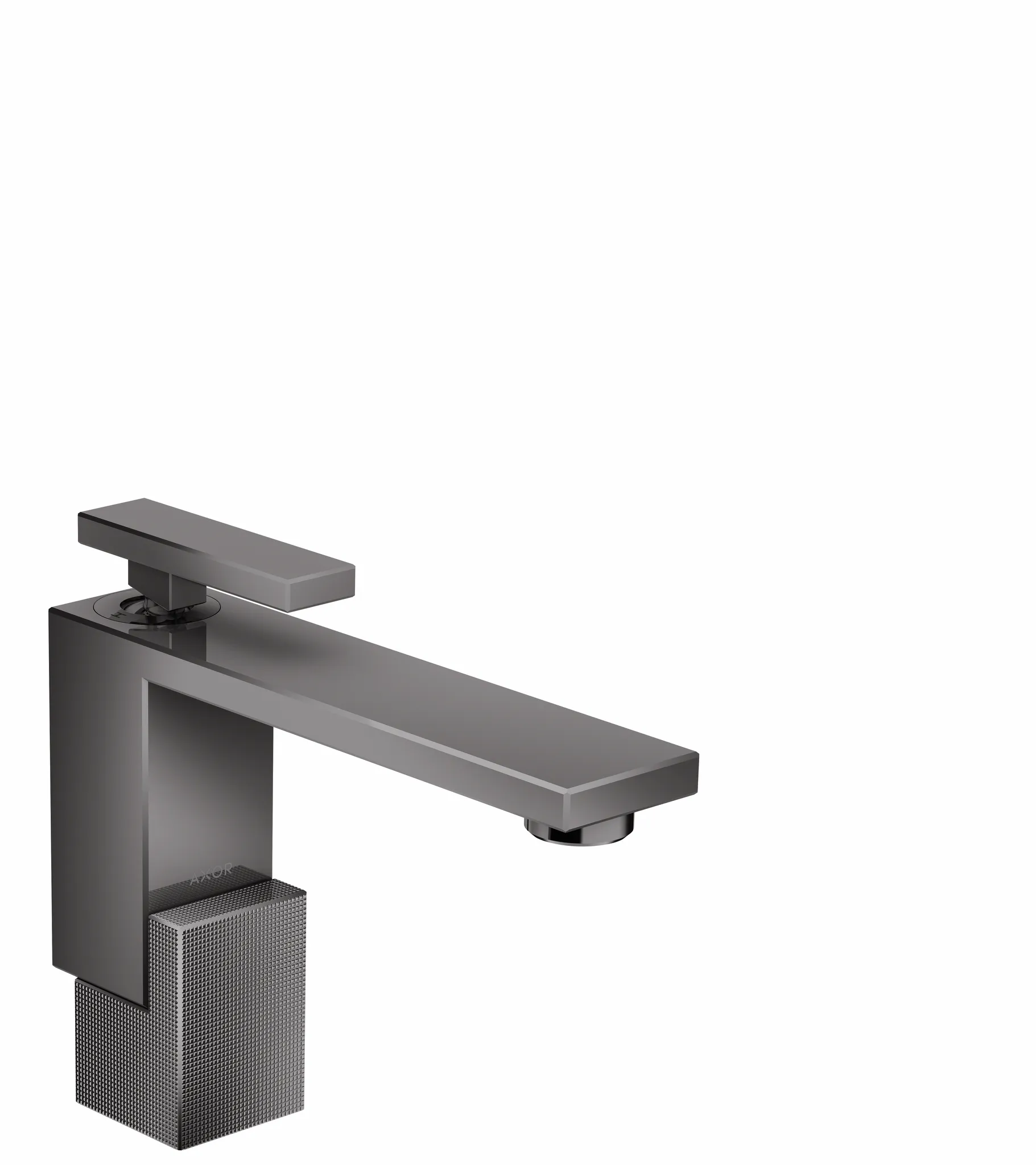 Hansgrohe AXOR Edge Einhebel-Waschtischmischer 130 mit Push-Open Ablaufgarnitur - Diamantschliff, Polished Black Chrome Hansgrohe AXOR Edge Einhebel-Waschtischmischer 130 mit Push-Open Ablaufgarnitur - Diamantschliff, Polished Black Chrome