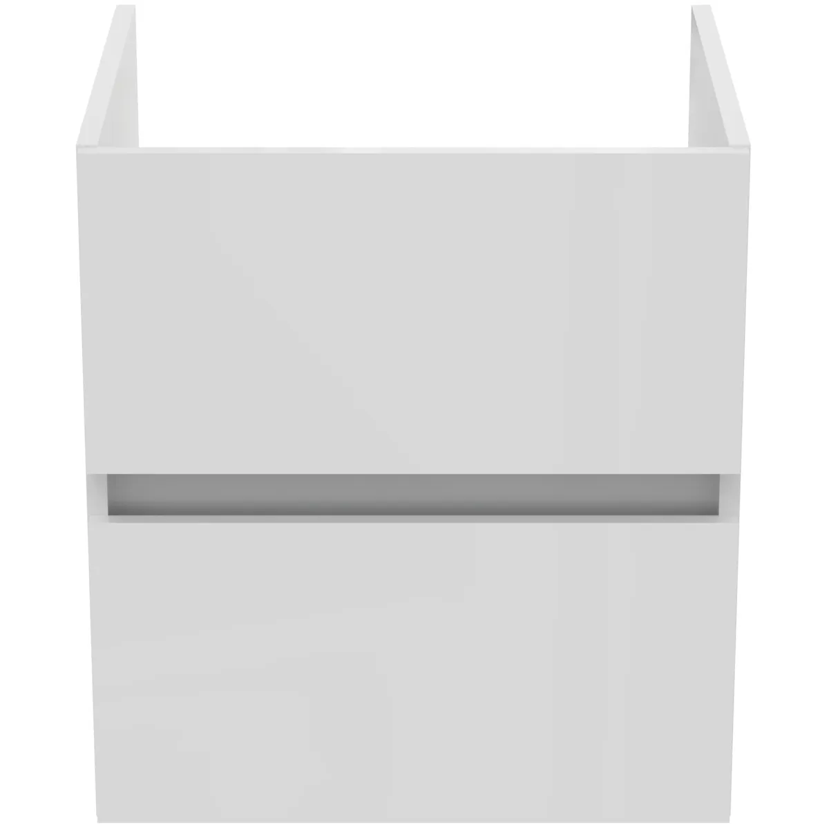 Ideal Standard Möbelwaschtischunterschrank Eurovit+ 2 Auszüge 500x440x550mm Hochglanz weiß lackiert Ideal Standard Möbelwaschtischunterschrank Eurovit+ 2 Auszüge 500x440x550mm Hochglanz weiß lackiert