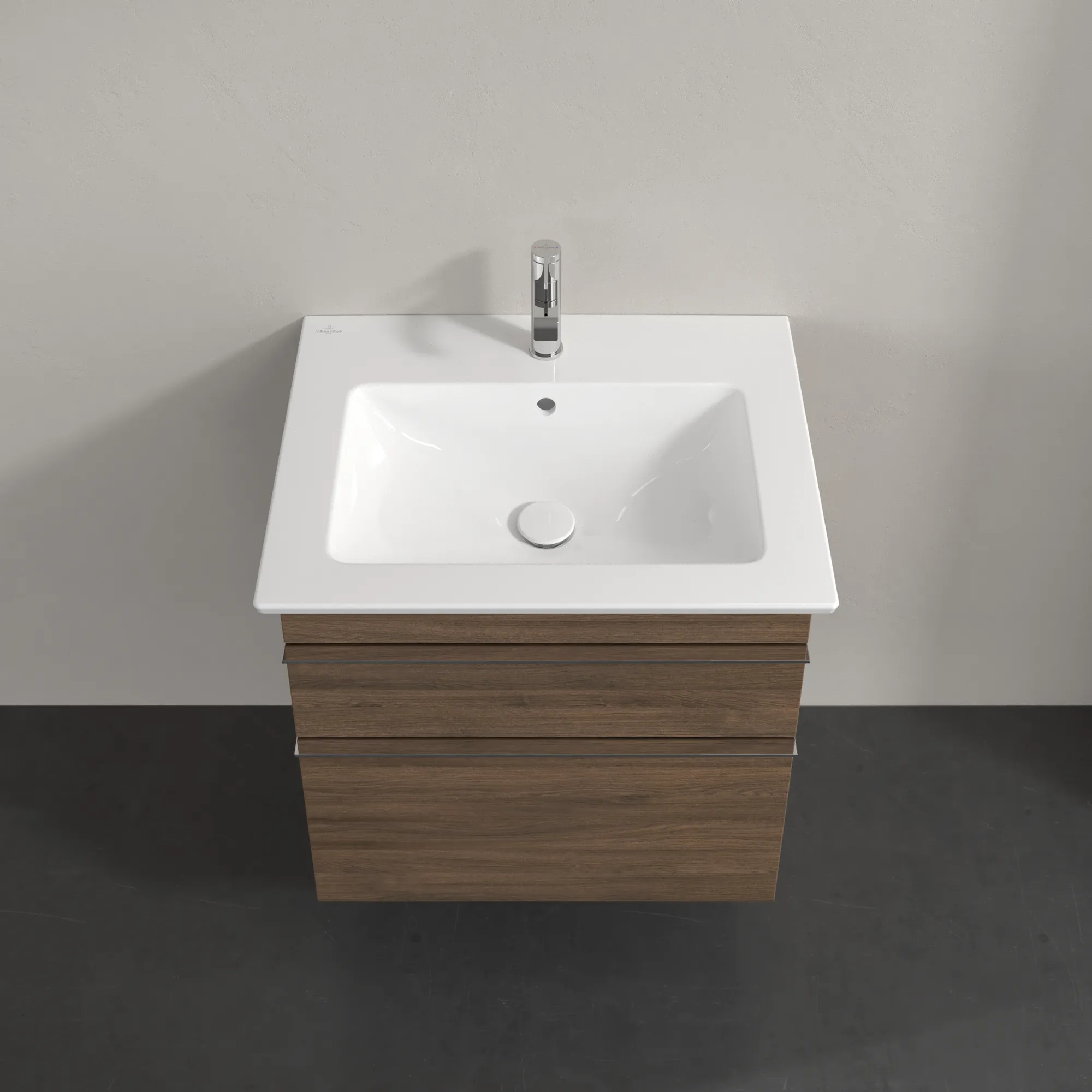 Villeroy & Boch Waschbeckenunterschrank Venticello, Arizona Oak, 603 x 590 x 502 mm, Eckig, SoftClosing, 1 Waschbecken, 2 Auszüge Villeroy & Boch Waschbeckenunterschrank Venticello, Arizona Oak, 603 x 590 x 502 mm, Eckig, SoftClosing, 1 Waschbecken, 2 Auszüge