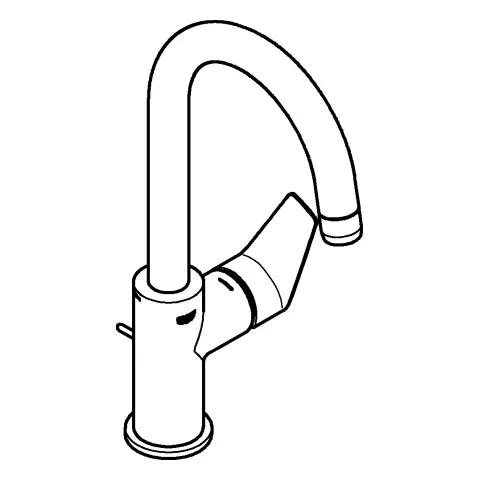 Grohe BauEdge Einhand-Waschtischbatterie L-Size chrom Grohe BauEdge Einhand-Waschtischbatterie L-Size chrom