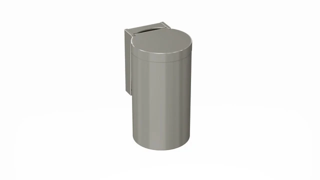 HEWI Abfalleimer „Serie 477“ 33 × 21 cm in Felsgrau