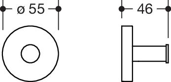 HEWI System 900 Haken, Gehhilfenhalter PG56, Edelstahl, pulverbeschichtet, schwarz tiefmatt HEWI System 900 Haken, Gehhilfenhalter PG56, Edelstahl, pulverbeschichtet, schwarz tiefmatt