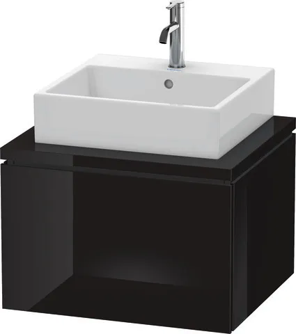 Duravit Waschtischunterschrank wandhängend „L-Cube“ 62 × 40 × 54,7 cm Schwarz Hochglanz Duravit Waschtischunterschrank wandhängend „L-Cube“ 62 × 40 × 54,7 cm Schwarz Hochglanz