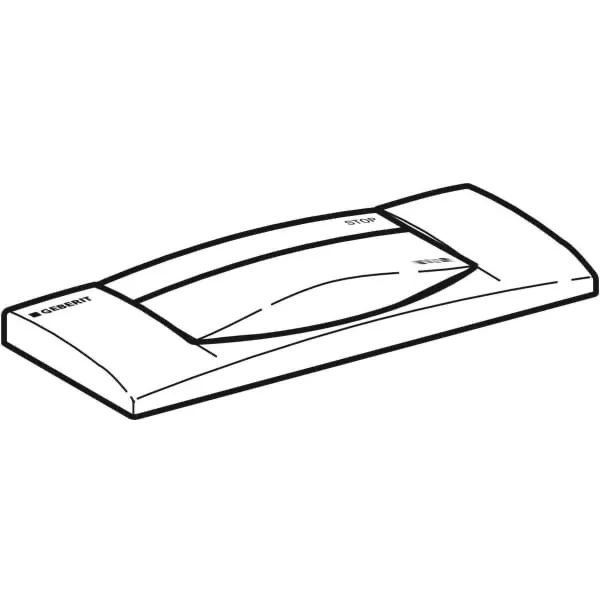 300T Betätigungsplatte für Spül-Stopp-Spülung: weiß 300T Betätigungsplatte für Spül-Stopp-Spülung: weiß