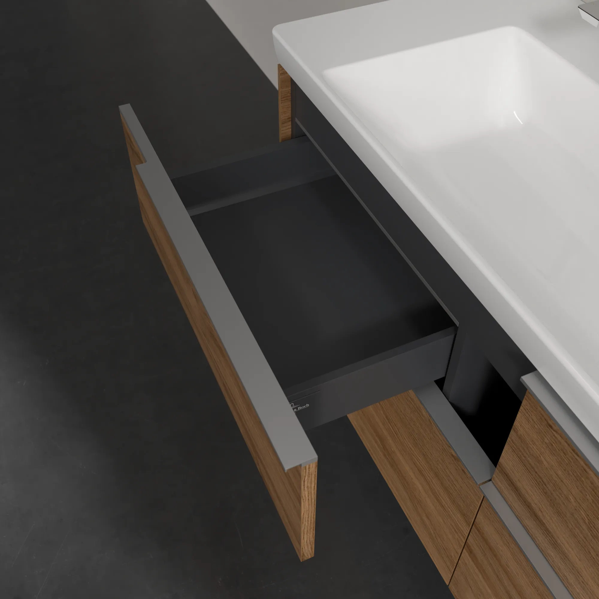 Villeroy & Boch Waschtischunterschrank „Subway 3.0“ für Schrankwaschtisch 1272 × 576 × 478 mm Kansas Oak, für Becken mittig