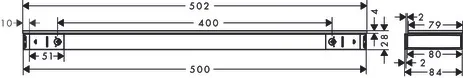 Ablage 500 Rainfinity chrom Ablage 500 Rainfinity chrom