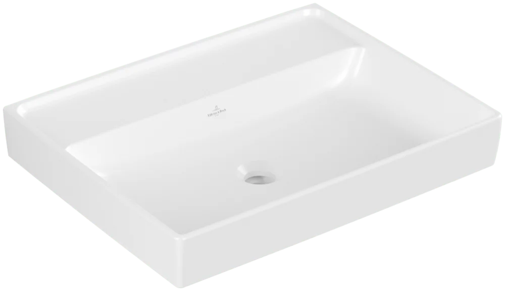 Villeroy & Boch Collaro Waschbecken, 600x470x160mm, Stone White CeramicPlus, TitanCeram, Wandmontage Villeroy & Boch Collaro Waschbecken, 600x470x160mm, Stone White CeramicPlus, TitanCeram, Wandmontage