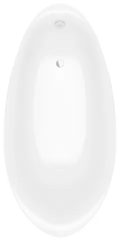 Villeroy & Boch Badewanne „Aveo New Generation“ freistehend oval 190 × 95 cm, Fußablauf in Stone White / Colour On Demand