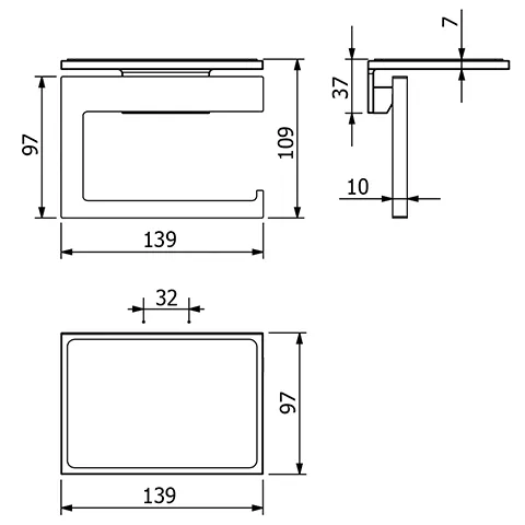 Kludi VELA C Toilettenpapierhalter mit Ablage, Stainless Brushed Nickel PVD Kludi VELA C Toilettenpapierhalter mit Ablage, Stainless Brushed Nickel PVD