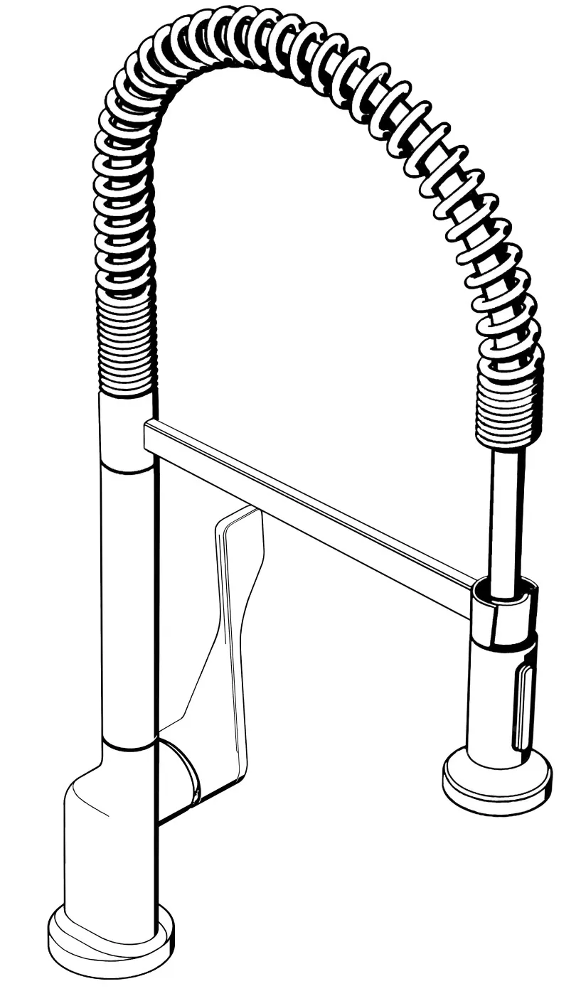 Spültischmischer Axor Citterio Semi-Pro chrom