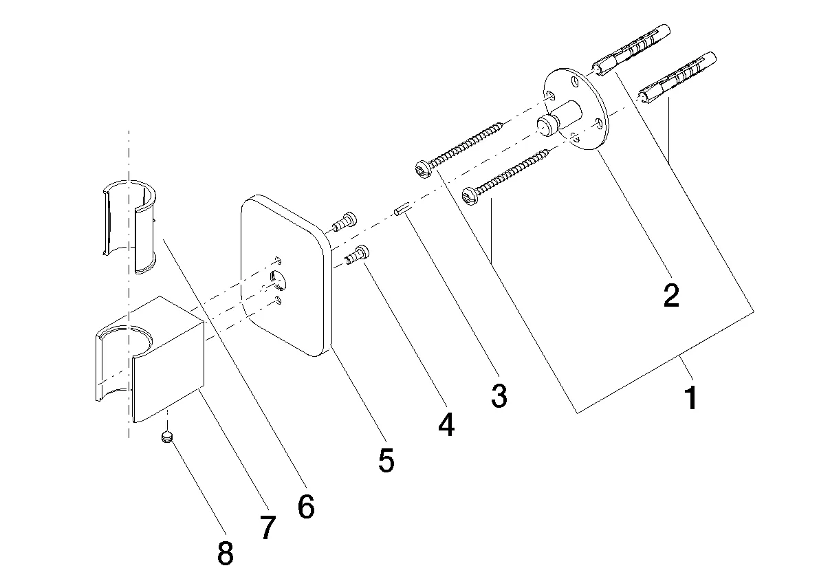 Brausehalter LISSÉ Chrom 28050845