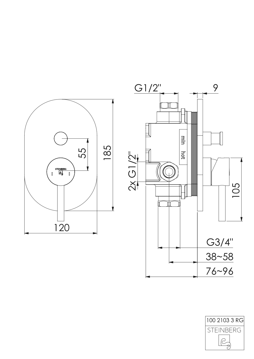 Serie 100 Fertigmontageset mit Umsteller Serie 100 Fertigmontageset mit Umsteller