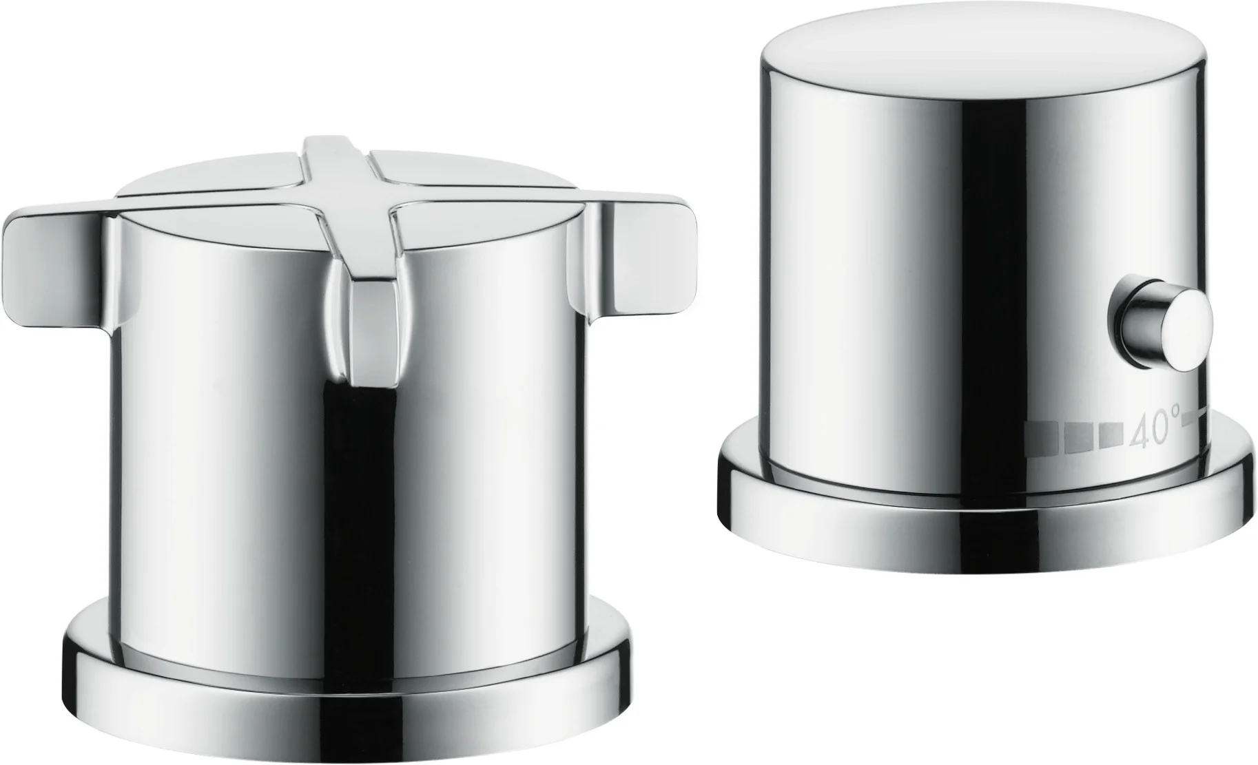 Hansgrohe AXOR Citterio E 2-Loch Thermostatarmatur Chrom, Wannenrandmontage, max. Durchfluss 32,1 l/min bei 3 bar, einstellbare Temperaturbegrenzung, passend zu entfernt liegendem Wanneneinlauf Hansgrohe AXOR Citterio E 2-Loch Thermostatarmatur Chrom, Wannenrandmontage, max. Durchfluss 32,1 l/min bei 3 bar, einstellbare Temperaturbegrenzung, passend zu entfernt liegendem Wanneneinlauf