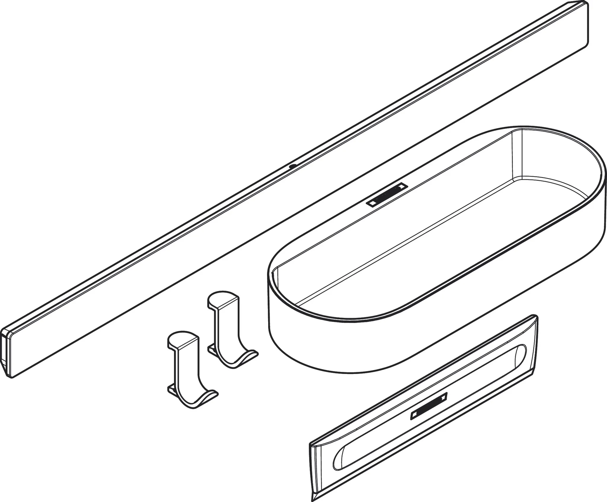 Hansgrohe WallStoris Duschset, Mattschwarz