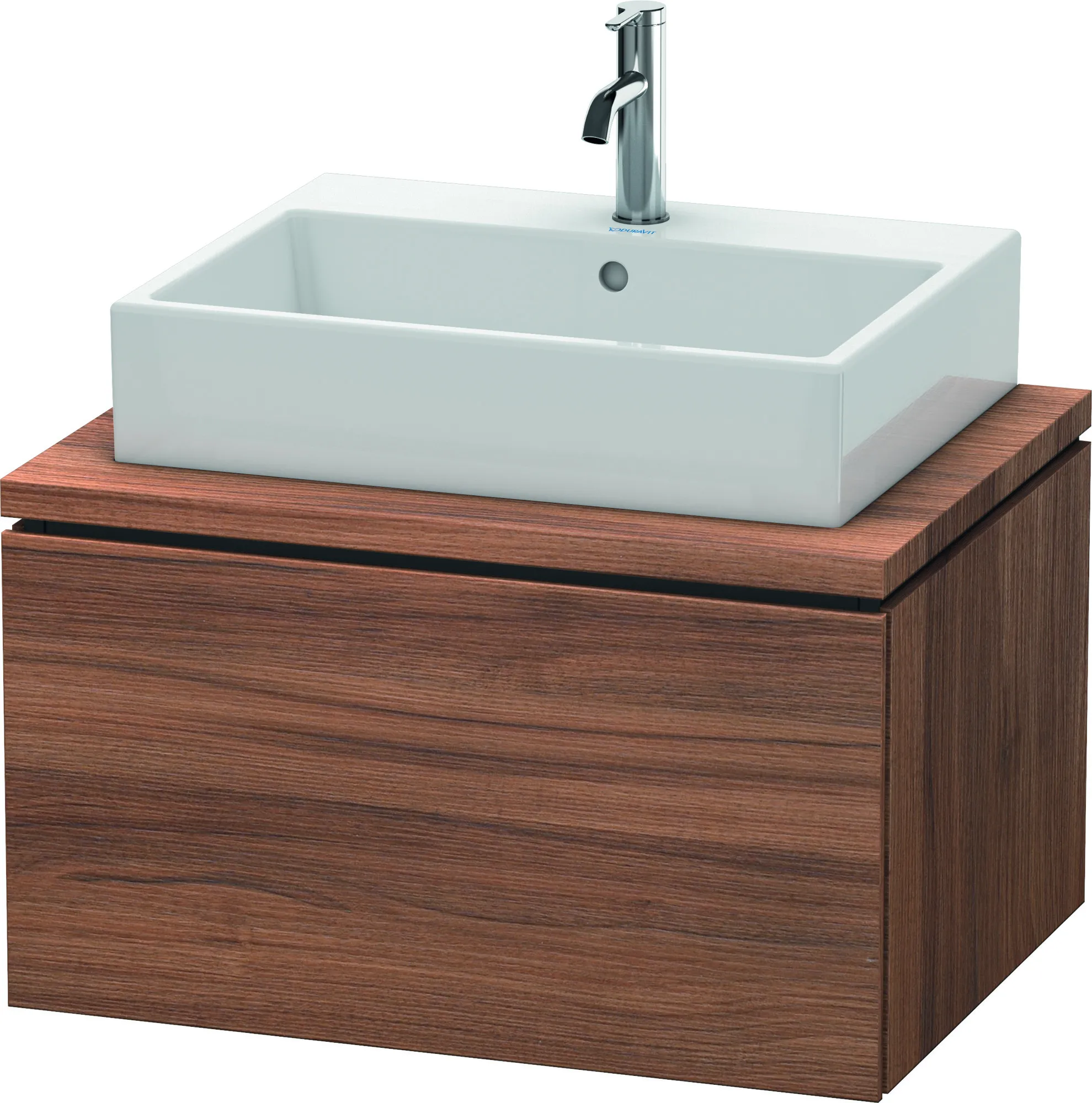 Duravit Waschtischunterschrank wandhängend „L-Cube“ 72 × 40 × 54,7 cm Nussbaum Natur