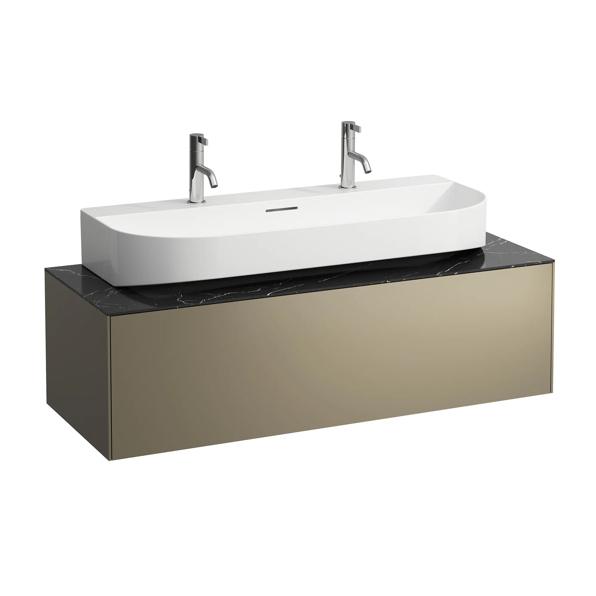 Laufen Waschtischunterbau „SONAR“ 455 × 340 × 1175 mm Titan Laufen Waschtischunterbau „SONAR“ 455 × 340 × 1175 mm Titan