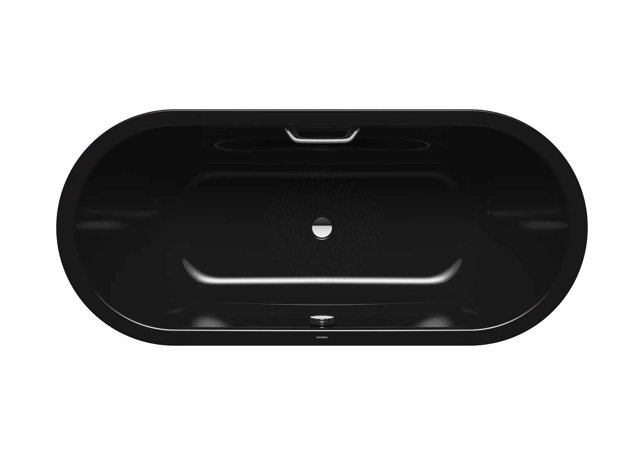 Kaldewei Badewanne „Vaio Duo Oval“ oval 180 × 80 cm, mit Grifflochbohrungen in schwarz Kaldewei Badewanne „Vaio Duo Oval“ oval 180 × 80 cm, mit Grifflochbohrungen in schwarz
