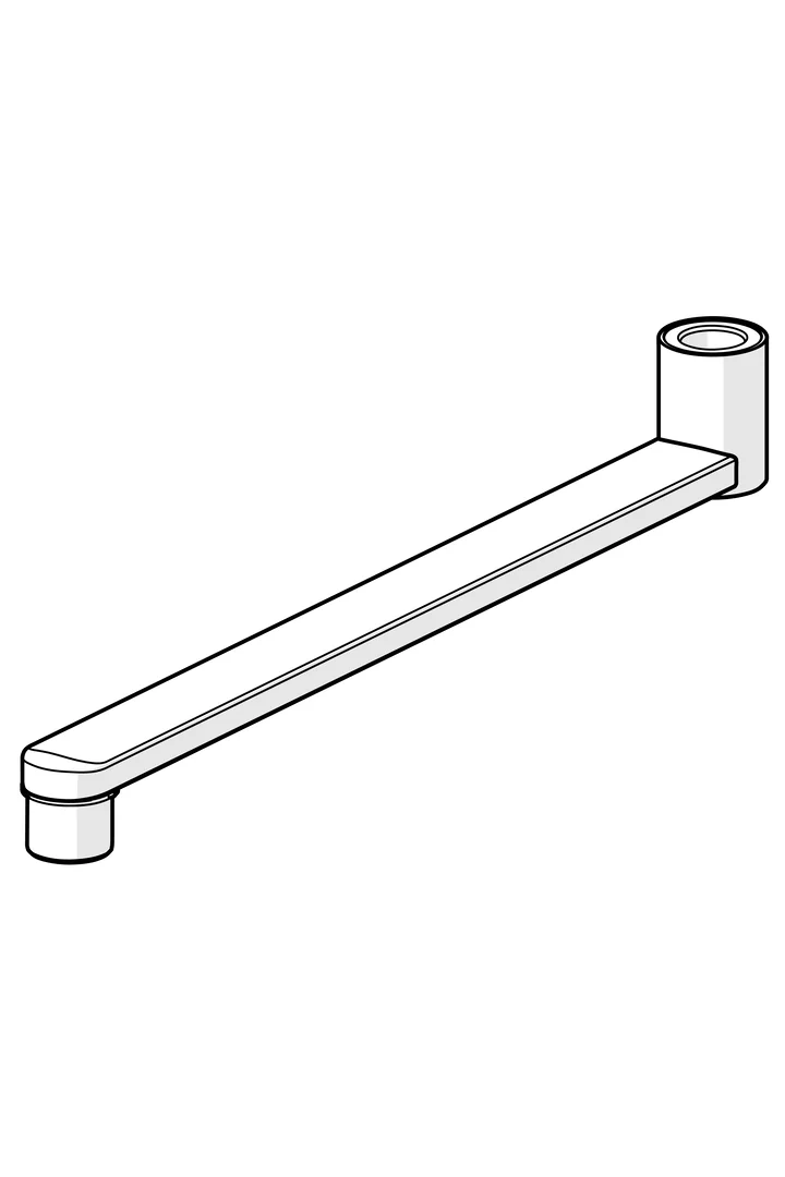 Auslauf 2900 L=300 Ausladung 300 mm Chrom Auslauf 2900 L=300 Ausladung 300 mm Chrom