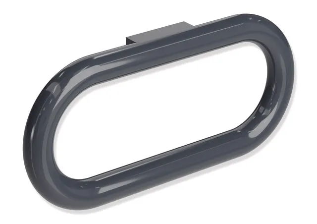 HEWI Handtuchring der Serie 477, 320 mm x 150 mm, Anthrazitgrau HEWI Handtuchring der Serie 477, 320 mm x 150 mm, Anthrazitgrau