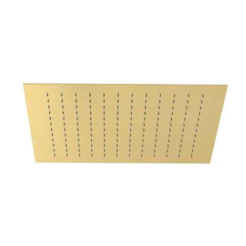 Kludi-ASANA Kopfbrause 440 x 440 mm, Brushed Gold, Sommerregen, Deckeneinbau, G1/2 Anschluss