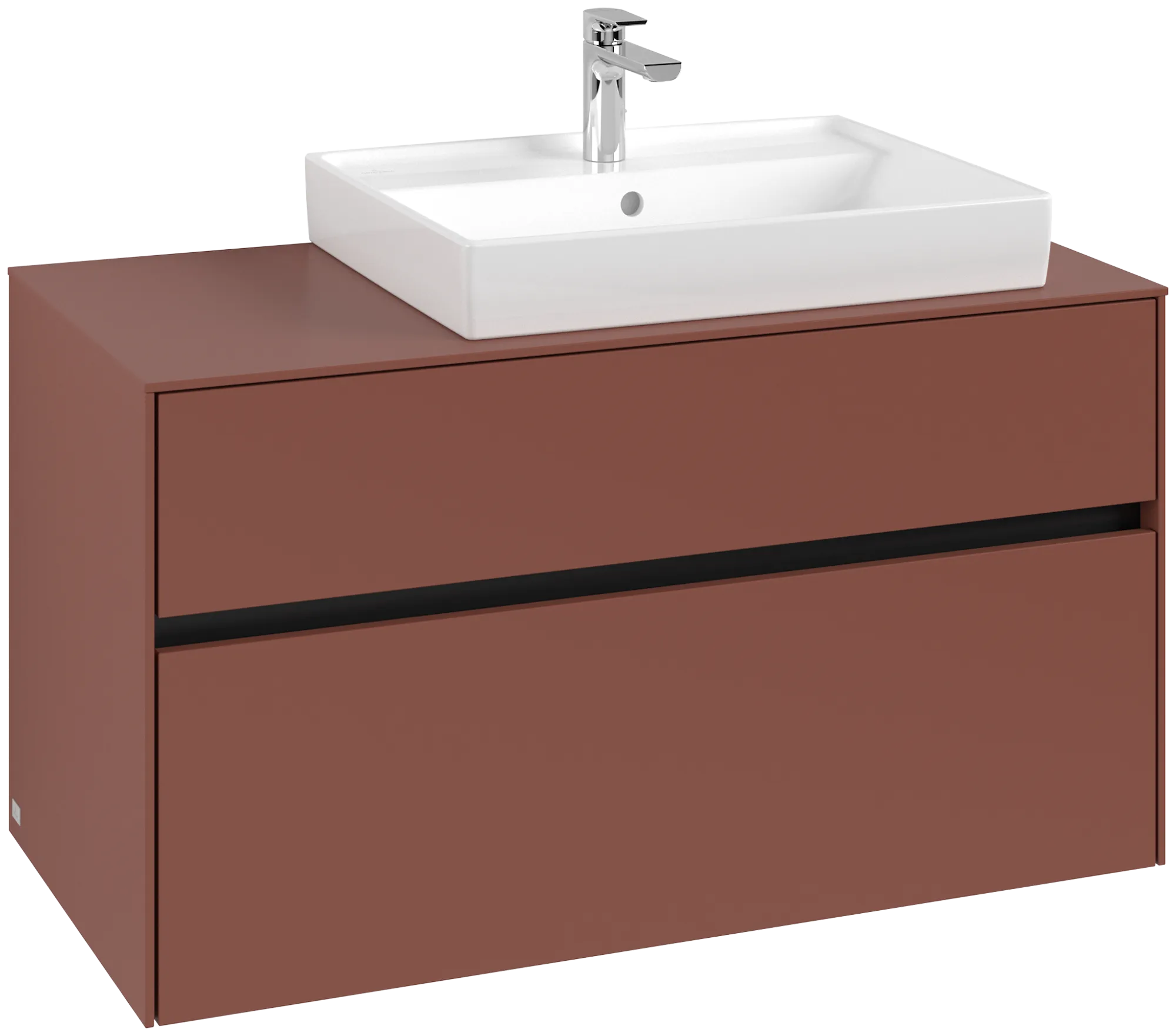 Villeroy & Boch Collaro Waschbeckenunterschrank C01800, 1000 x 548 x 500 mm, Wine Red