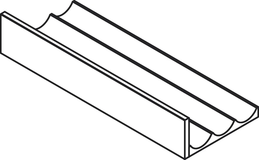 Hansgrohe IntraStoris Schubkasteninneneinteilung Set, Nussbaum Dunkel, für Xevolos Waschtischunterschränke 480/475 mm, 1-fach