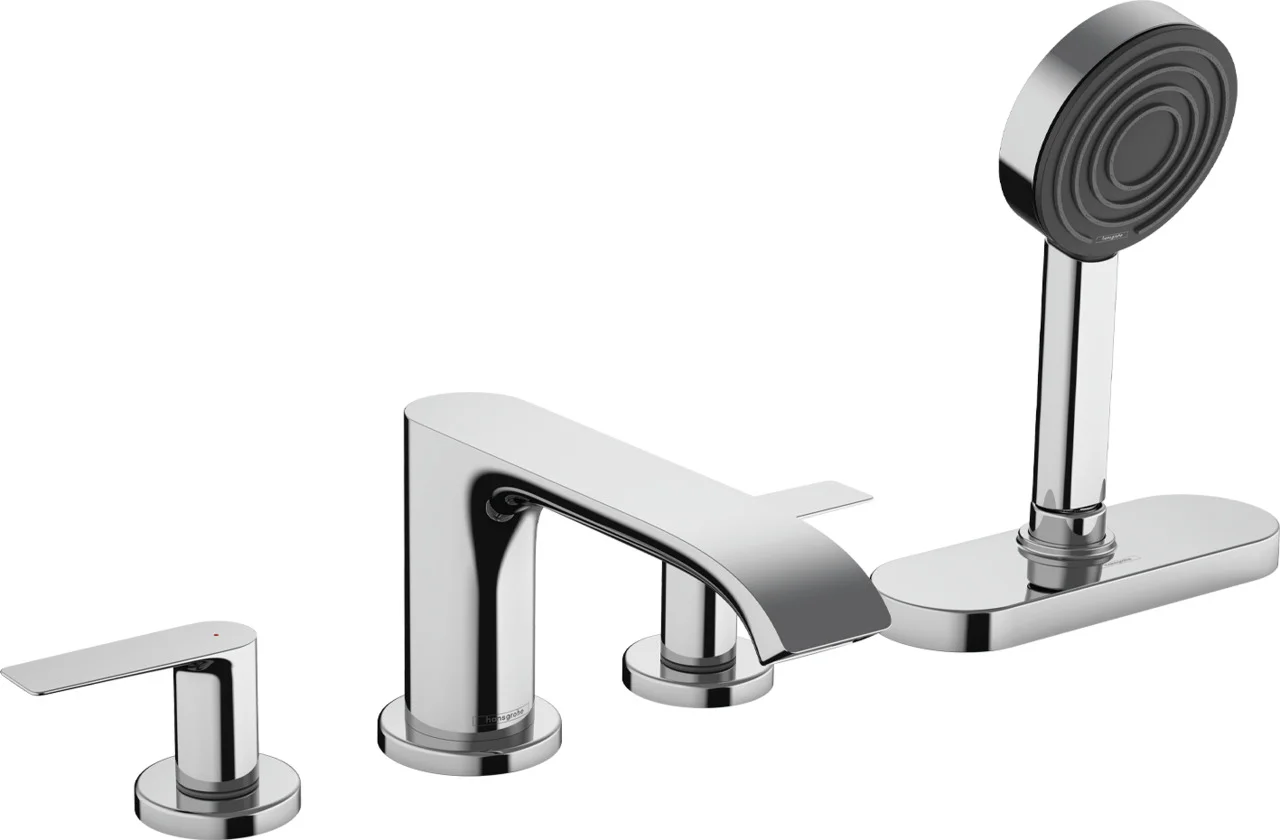 Hansgrohe Vivenis 4-Loch Wannenrandarmatur Chrom, sBox, PowderRain-Handbrause, max. Ausziehänge 1,45 m, DN15, 2 Verbraucher Hansgrohe Vivenis 4-Loch Wannenrandarmatur Chrom, sBox, PowderRain-Handbrause, max. Ausziehänge 1,45 m, DN15, 2 Verbraucher