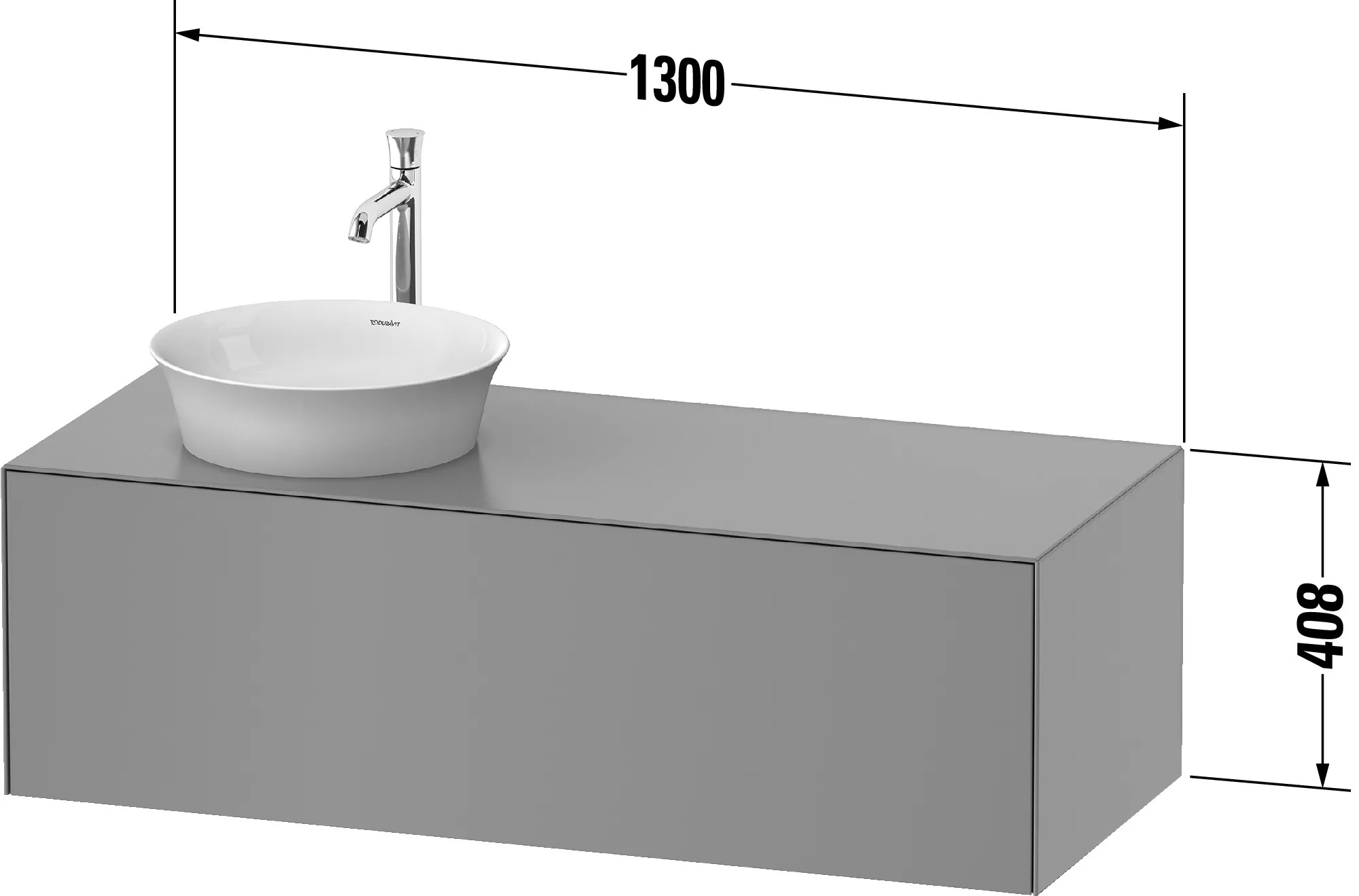 Duravit Waschtischunterschrank „White Tulip“ in, mit Beleuchtung Duravit Waschtischunterschrank „White Tulip“ in, mit Beleuchtung