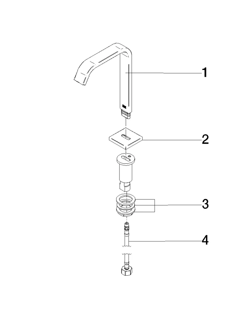 Waschtisch-Stand-Auslauf ohne Ablaufgarnitur IMO Chrom 13716671 Waschtisch-Stand-Auslauf ohne Ablaufgarnitur IMO Chrom 13716671