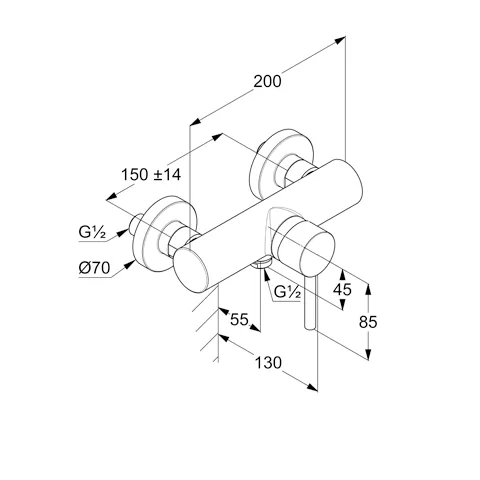 Kludi BOZZ Brause-Einhandmischer DN 15, 53 mattweiß Kludi BOZZ Brause-Einhandmischer DN 15, 53 mattweiß