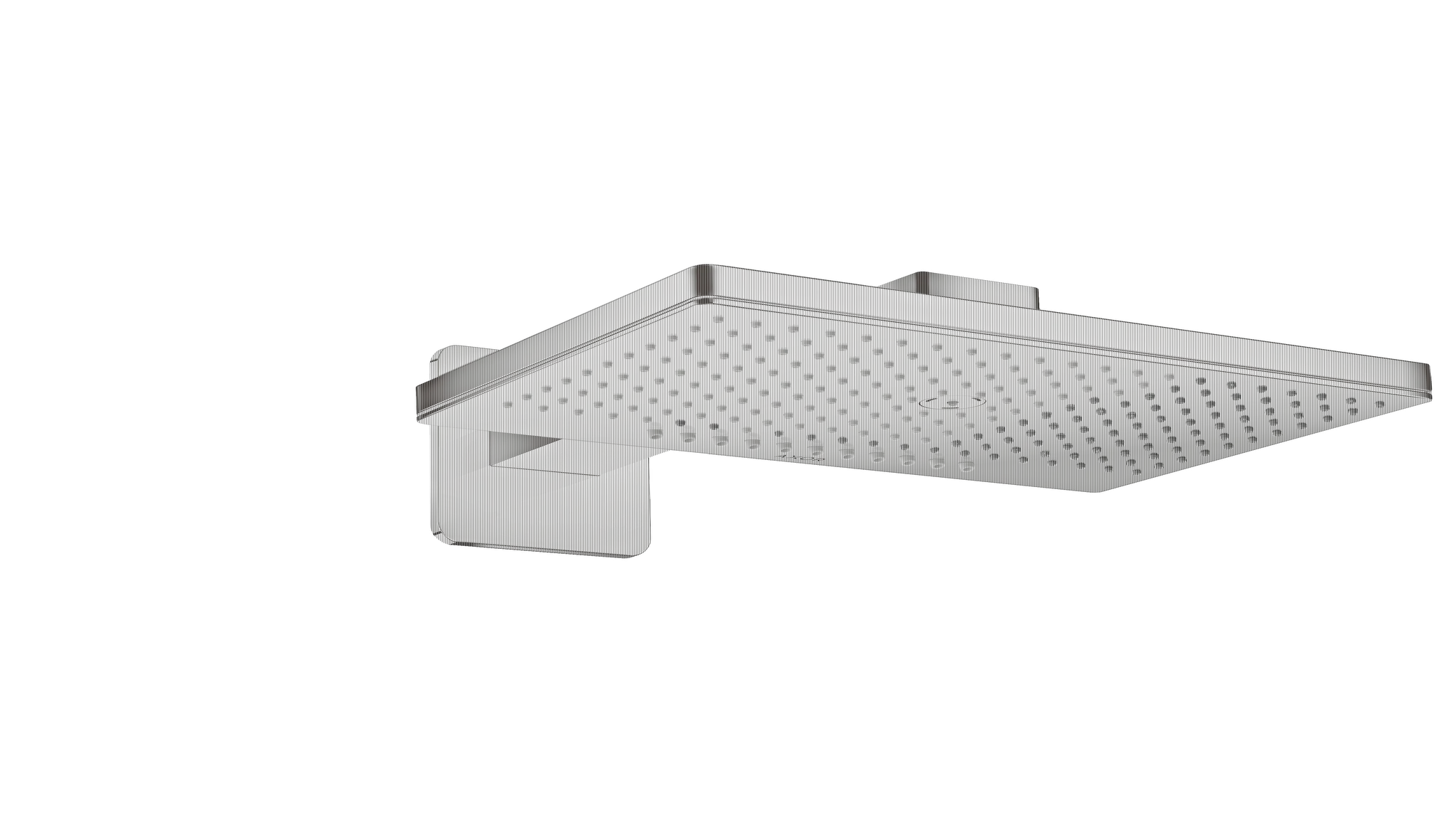 Hansgrohe AXOR ShowerSolutions Kopfbrause 460⁄300 2jet mit Brausearm und softsquare Rosette, Chrom Hansgrohe AXOR ShowerSolutions Kopfbrause 460⁄300 2jet mit Brausearm und softsquare Rosette, Chrom