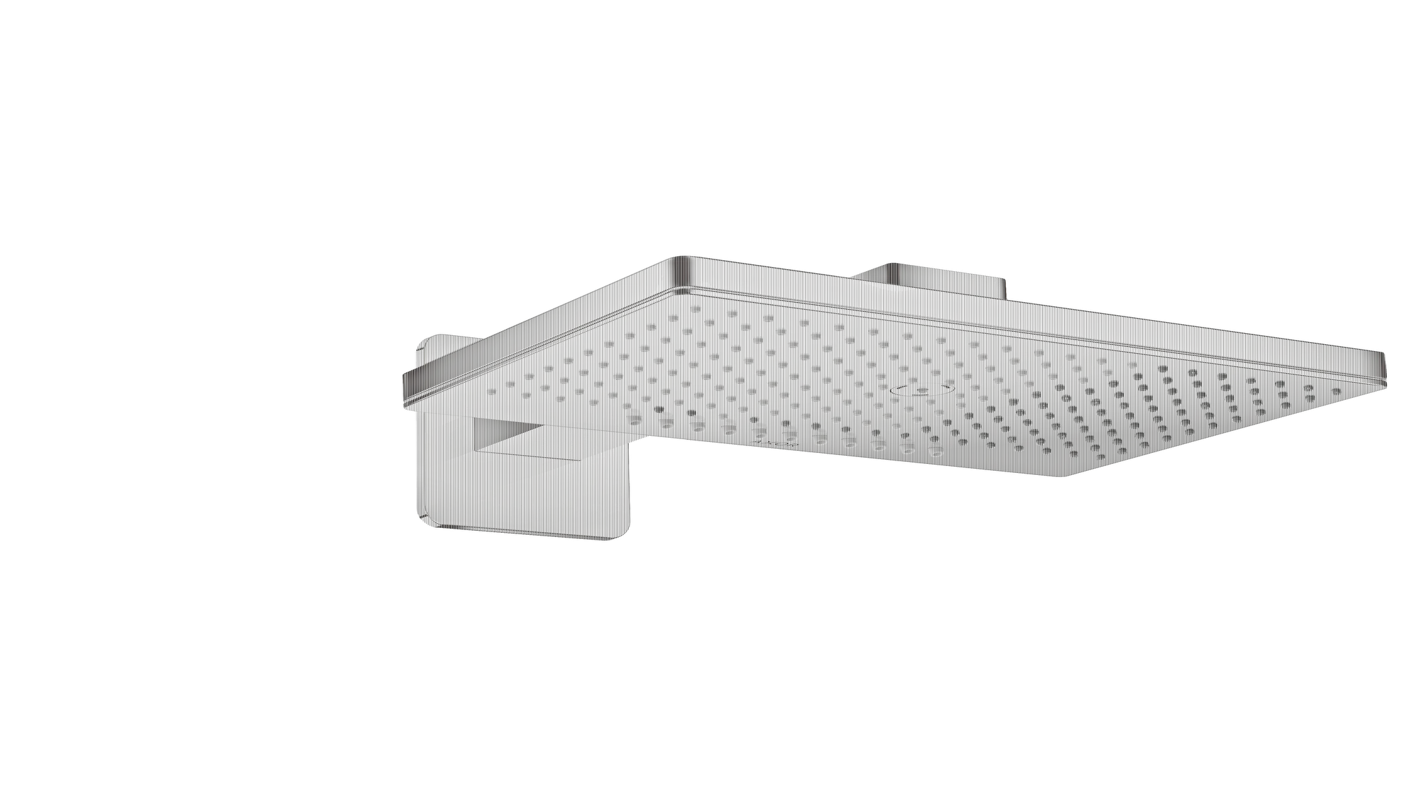 Hansgrohe AXOR ShowerSolutions Kopfbrause 460⁄300 2jet mit Brausearm und softsquare Rosette, Chrom Hansgrohe AXOR ShowerSolutions Kopfbrause 460⁄300 2jet mit Brausearm und softsquare Rosette, Chrom