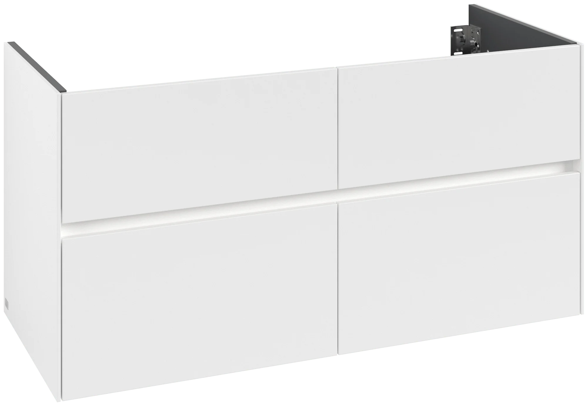 Villeroy & Boch Waschbeckenunterschrank Collaro C140B0, Eckig White Matt, 1.196 x 603 x 498 mm, mit Beleuchtung und SoftClosing, 2 Waschbecken Villeroy & Boch Waschbeckenunterschrank Collaro C140B0, Eckig White Matt, 1.196 x 603 x 498 mm, mit Beleuchtung und SoftClosing, 2 Waschbecken