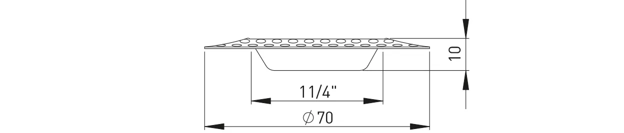 Haarsiebe Edelstahl poliert 1 1/4″