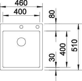 BLANCO CLARON 400-IF/A Durinox BLANCO CLARON 400-IF/A Durinox