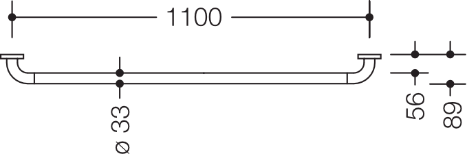 HEWI Haltegriff „Serie 801“ in Senfgelb