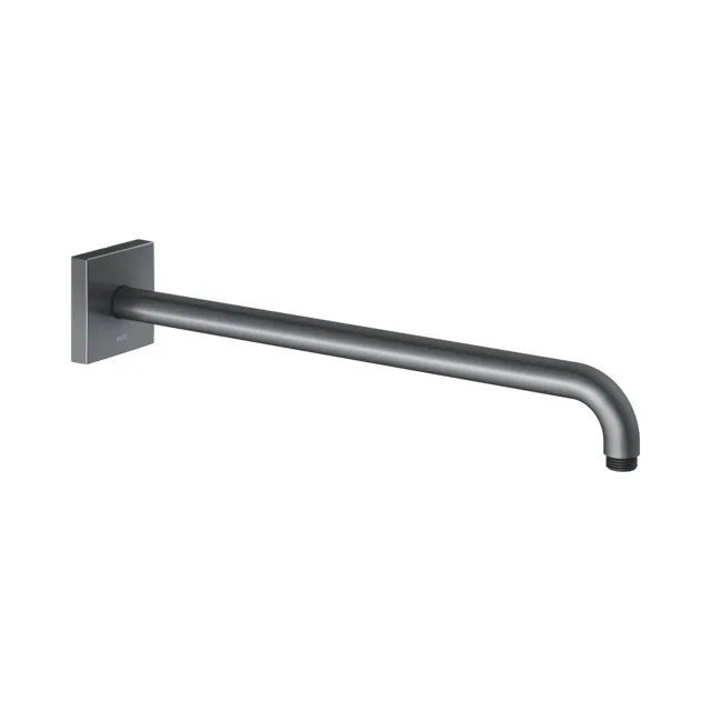 KEUCO Brausearm Wandmontage eckig Ausladung 450 mm Schwarzchrom gebürstet