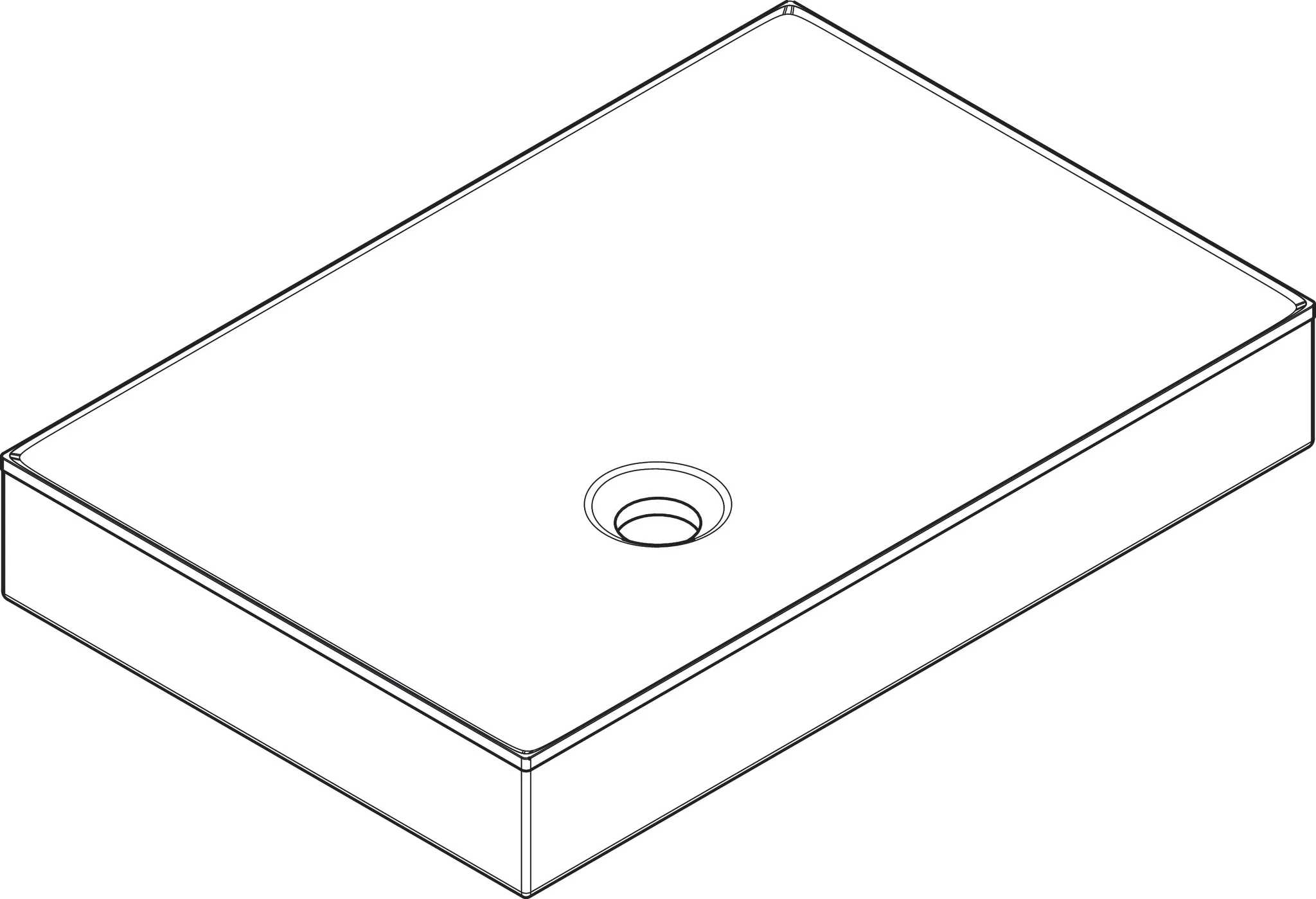 AXOR Suite Waschbecken & Badewannen Aufsatzwaschtisch 600/400 ohne Hahnloch und Überlauf Chrom AXOR Suite Waschbecken & Badewannen Aufsatzwaschtisch 600/400 ohne Hahnloch und Überlauf Chrom