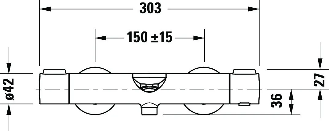 Zweihand-Wannenarmatur „Wave“ Ausladung 198 mm in Edelstahl (gebürstet) Zweihand-Wannenarmatur „Wave“ Ausladung 198 mm in Edelstahl (gebürstet)