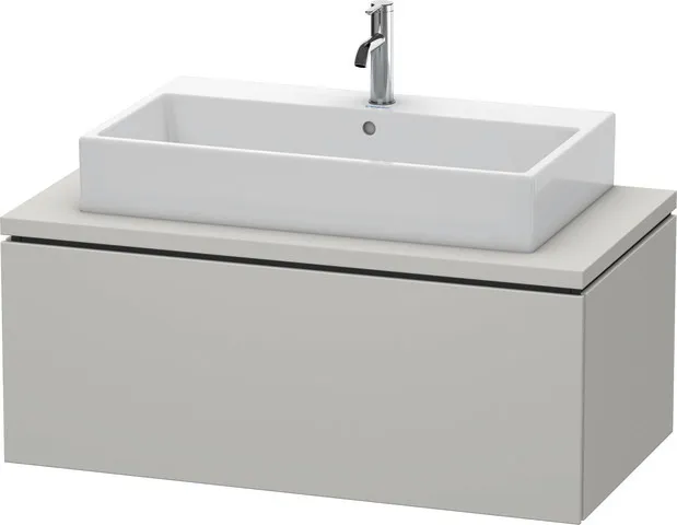 Duravit Waschtischunterschrank wandhängend „L-Cube“ 102 × 40 × 54,7 cm Betongrau Matt Duravit Waschtischunterschrank wandhängend „L-Cube“ 102 × 40 × 54,7 cm Betongrau Matt