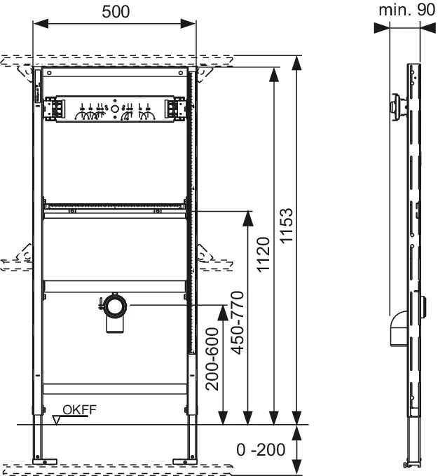 Urinalmodul TECEprofil für AP-Druckspüler Urinalmodul TECEprofil für AP-Druckspüler